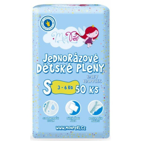 MONPERI Klasik Pleny jednorázové S (3-6 kg) 50 ks