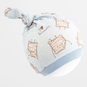 Kojenecká bavlněná čepička New Baby Biscuits modrá Modrá 80/86