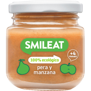 SMILEAT Organic příkrm Hruška s jablkem 130 g, 4m+