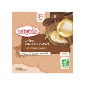 BABYBIO Kapsička krém kakao krupička 4x 85 g