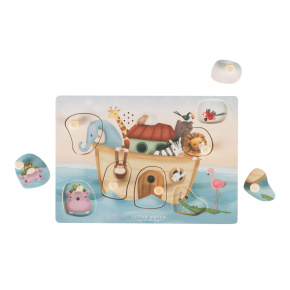 LITTLE DUTCH Puzzle vkládací se zvukem Noemova archa