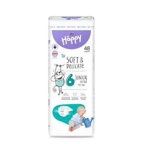 BELLA HAPPY Baby Pleny jednorázové Junior Extra 15+ kg 48 ks