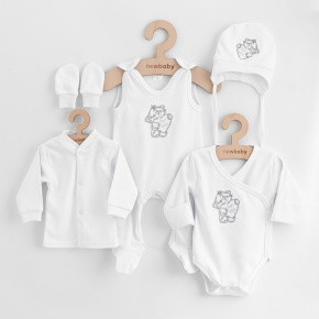 5-dílná kojenecká soupravička do porodnice New Baby Classic bílá Bílá 62 (3-6m)