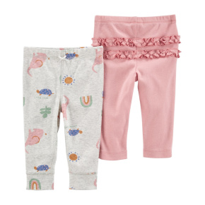 CARTER'S Tepláky Pink&Grey holka LBB 2ks 9m