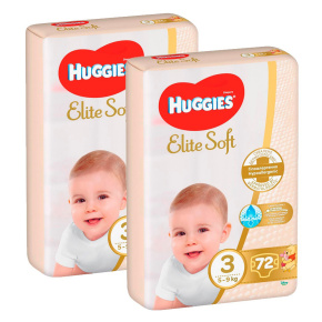 HUGGIES® Extra Care pleny jednorázové 3 (6-10 kg) 144 ks
