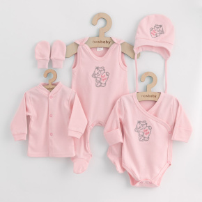 5-dílná kojenecká soupravička do porodnice New Baby Classic růžová Růžová 62 (3-6m)