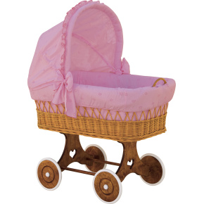 Košík pro miminko s boudičkou Scarlett Méďa - růžová