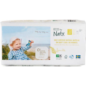 ECO BY NATY Pleny jednorázové 4 (7-18 kg) 44 ks - ECONOMY PACK