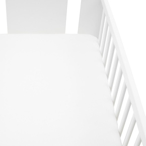 Jersey prostěradlo do postýlky New Baby 120x60 white Bílá 