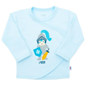 Kojenecká bavlněná košilka New Baby Malý rytíř Modrá 68 (4-6m)