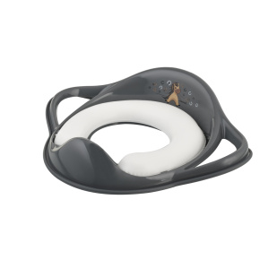 MALTEX Redukce na WC s úchyty měkká Koník Minimal - steel grey