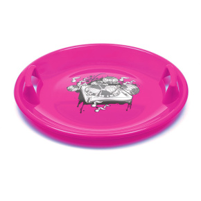 Sáňkovací talíř Baby Mix 60 cm MUSIC růžový Růžová 