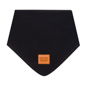 Kojenecký bavlněný šátek na krk New Baby Favorite černý S Černá S