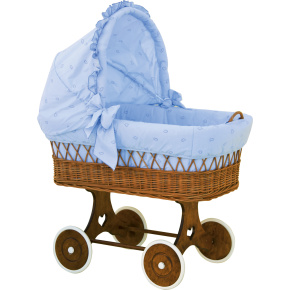 Košík pro miminko s boudičkou Scarlett Méďa - modrá