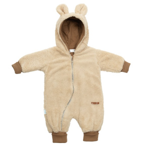 Luxusní dětský zimní overal New Baby Teddy bear béžový Béžová 74 (6-9m)