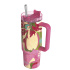 Nerezový termohrnek s brčkem Stream Pink Flambe 950 ml