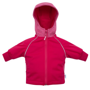 Softshellová kojenecká bundička New Baby růžová Růžová 80 (9-12m)