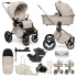 MUUVO SET Kočárek 4v1 Quick Boho Beige set + CYBEX Aton B2 i-Size + základna