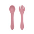 PETITE&MARS Příbor silikonový TAKE&MATCH Dusty Rose 6m+