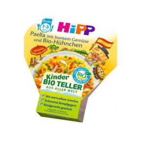 HiPP BIO Paella se zeleninou a kuřecím masem 250 g, 1+