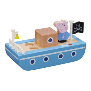 PEPPA PIG Loď dřevěná + figurka George