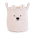Koš na hračky Teddy Off White 30x30x30 cm