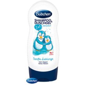 BÜBCHEN Kids šampon a sprchový gel 2 v 1 Sensitive - Jemný miláček, 230 ml