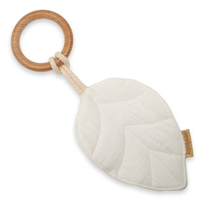 Kousátko s listy pro děti New Baby Leaf white Bílá 