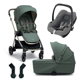 Strada kočárek 2v1 Ivy + adaptéry + autosedačka Cabriofix Select Grey