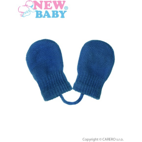 Dětské zimní rukavičky New Baby modré Modrá 56 (0-3m)