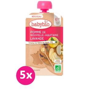 5x BABYBIO Jablko levandule 120 g
