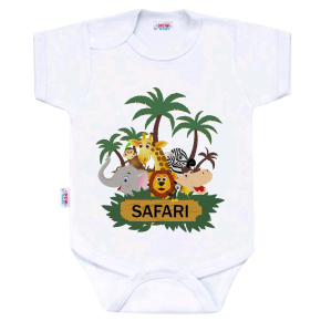Body s potiskem New Baby SAFARI Dle obrázku 56 (0-3m)