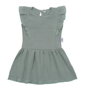 Kojenecké mušelínové šaty New Baby Summer Nature Collection mátové Zelená 68 (4-6m)