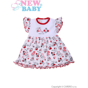 Kojenecké šaty New Baby Beruška Bílá 80 (9-12m)