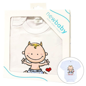 Body s potiskem New Baby MIMI ŠÉF - darčekové balenie Dle obrázku 74 (6-9m)