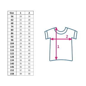 Dětské bavlněné tričko s krátkým rukávem New Baby Bílá 122 (6-7 let)