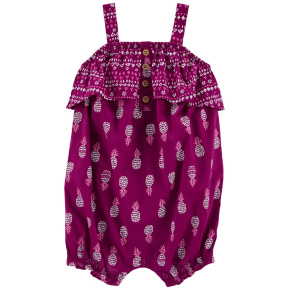 CARTER'S Overal letní Purple Pineapple holka 24m