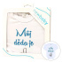 Body s potiskem New Baby Můj děda je jednička - dárkové balení Tyrkysová 56 (0-3m)