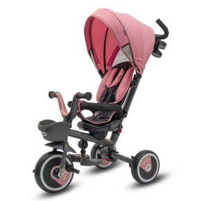 Dětská tříkolka Baby Mix 5v1 RELAX 365° růžová Růžová 