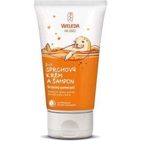 WELEDA 2 v 1 Sprchový krém a šampon, Šťastný pomeranč 150 ml