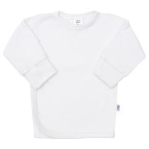 Kojenecká košilka s bočním zapínáním New Baby bílá Bílá 56 (0-3m)