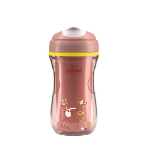 CHICCO Hrneček Active s tvrdým náustkem pink, 14m+