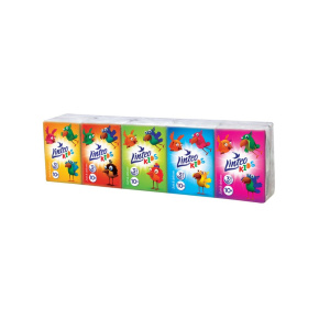 Papírové kapesníky Linteo Kids mini 10x10ks bílé 3-vrstvé Dle obrázku 