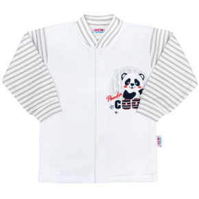 Kojenecký kabátek New Baby Panda Šedá 56 (0-3m)