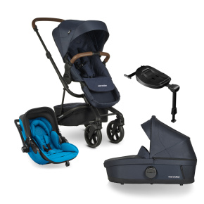 EASYWALKER Kočárek kombinovaný Harvey3 Premium 4v1 Sapphire Blue/Sky Blue