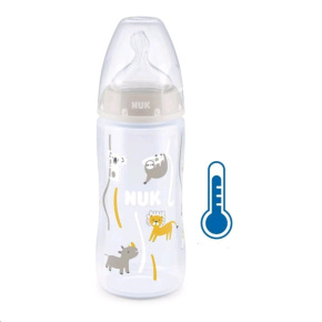 Kojenecká láhev NUK FC+Temperature Control 300 ml BOX-Flow Control savička beige Béžová 