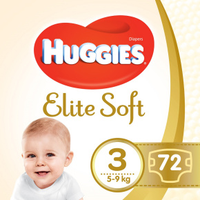 HUGGIES® Extra Care pleny jednorázové 3 (6-10 kg) 72 ks