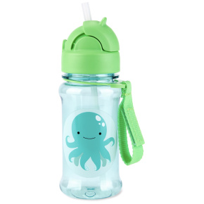 SKIP HOP Zoo tritan Láhev s brčkem 355ml Chobotnice 12m+