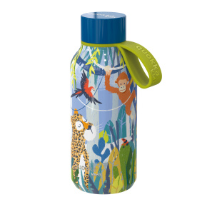 Nerezová termoláhev Solid Kids s poutkem Jungle 330 ml