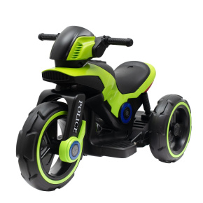 Dětská elektrická motorka Baby Mix POLICE zelená Zelená 
